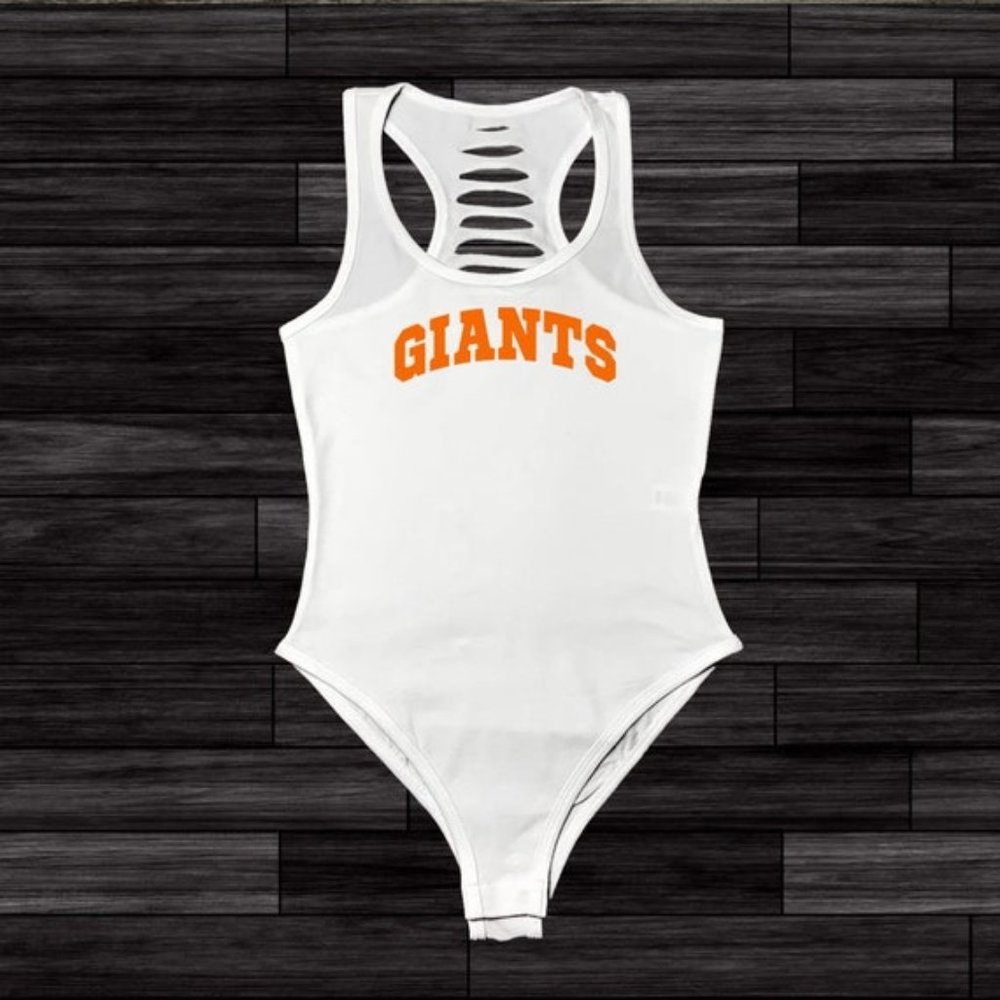 Womens GIANTS Graphic Team Bodysuit, SF Baseball Gameday Outfit